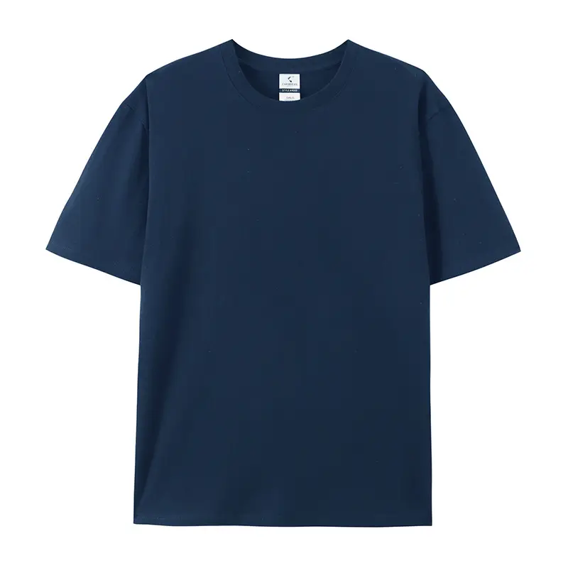 220g Combed Cotton Crew Neck T-Shirt for Men - Image 5
