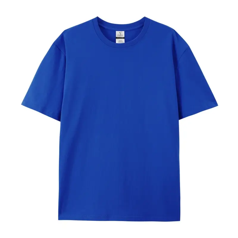 220g Combed Cotton Crew Neck T-Shirt for Men - Image 6