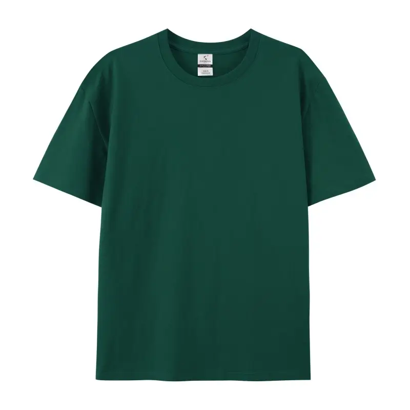 220g Combed Cotton Crew Neck T-Shirt for Men - Image 8
