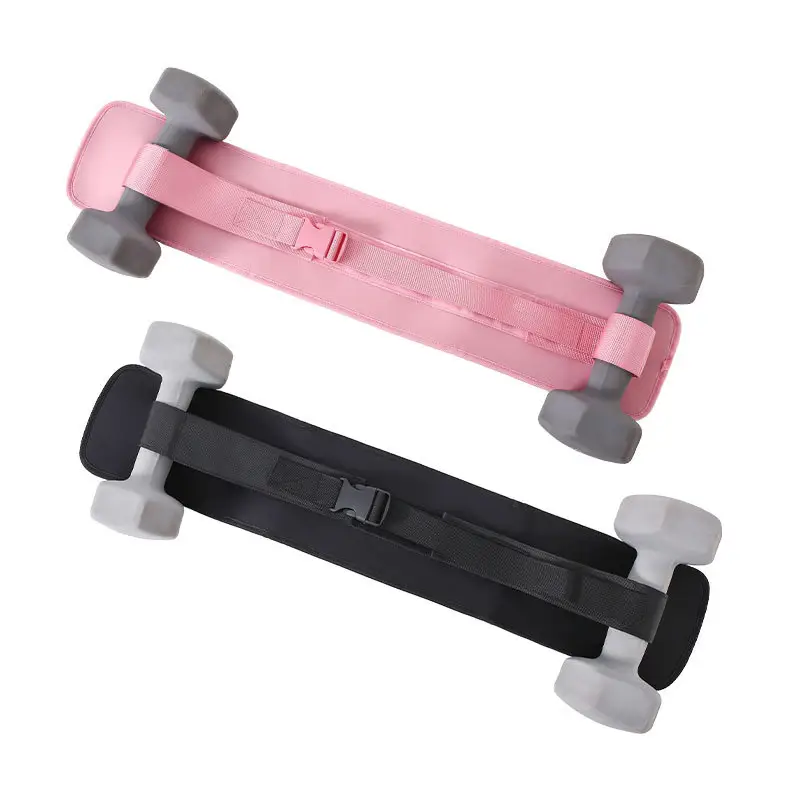 Professional Hip Thrust Weight Belt Pink Black Adjustable - Image 5