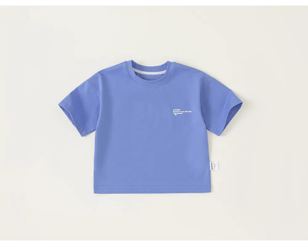 Girls Blue Cotton T-Shirt Xy84180 — feature 13