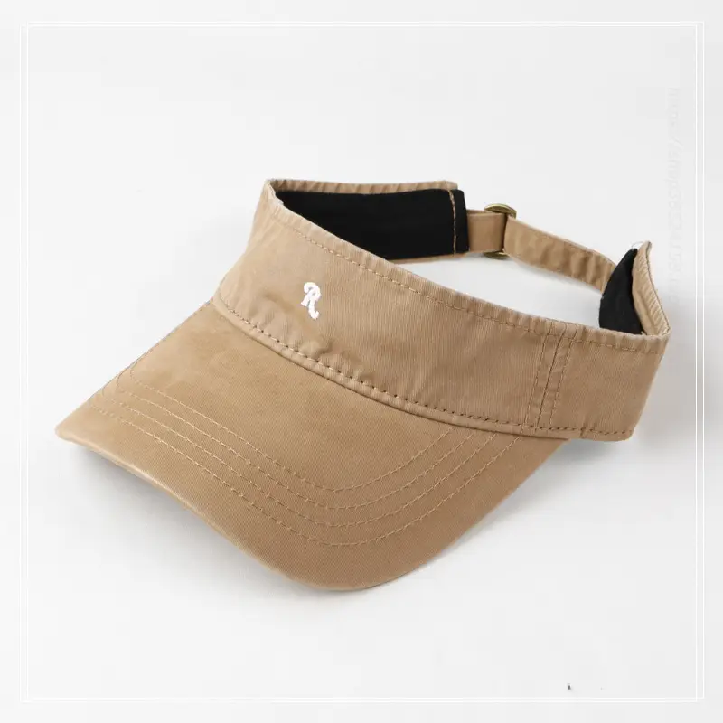 Women's White Korean Style Sunscreen Cap with Embroidered Logo — feature 11