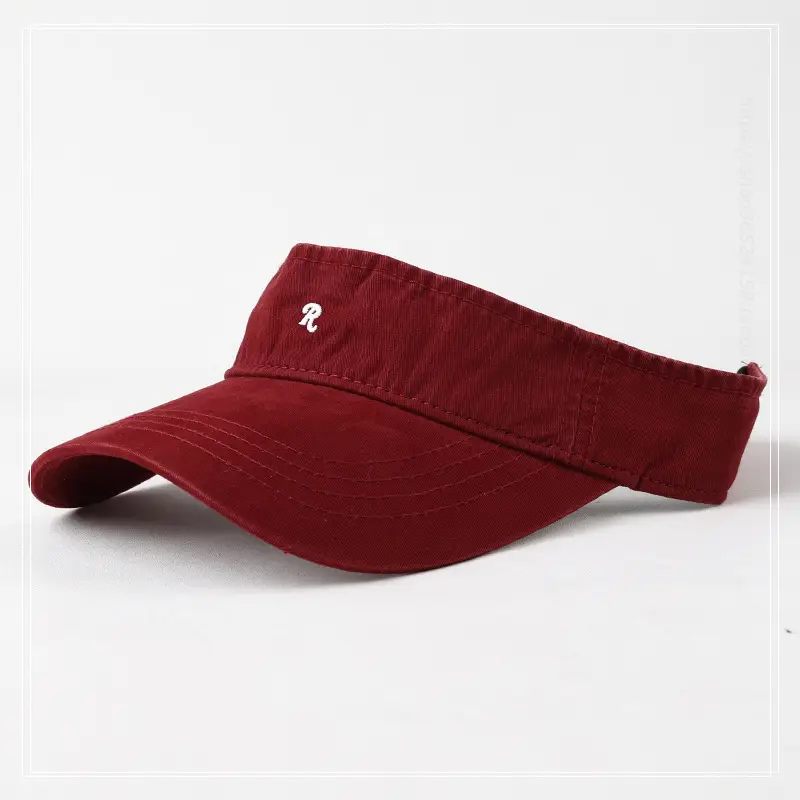 Women's White Korean Style Sunscreen Cap with Embroidered Logo — feature 12