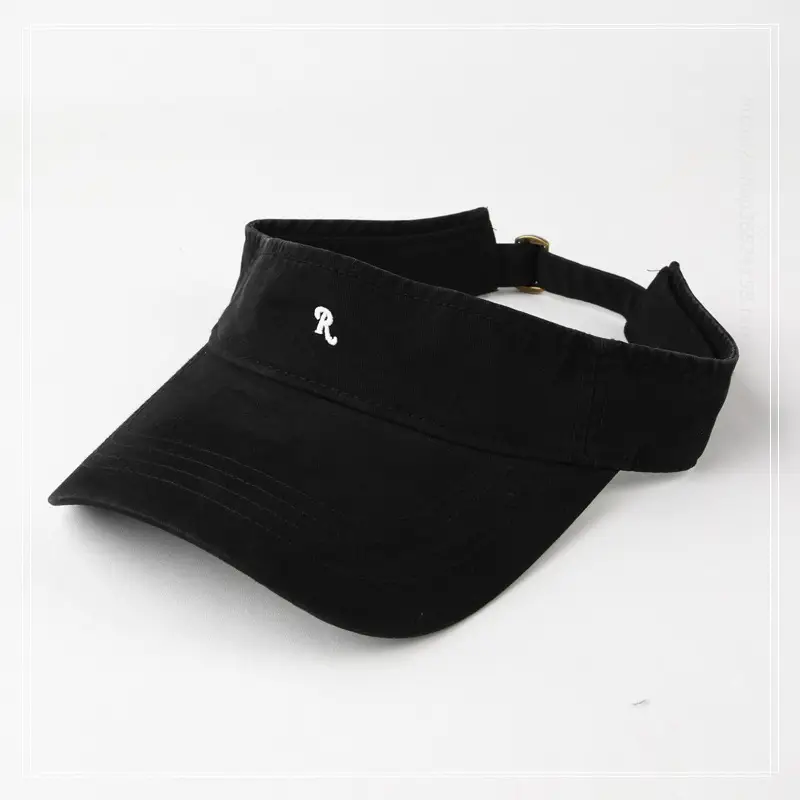 Women's White Korean Style Sunscreen Cap with Embroidered Logo — feature 4