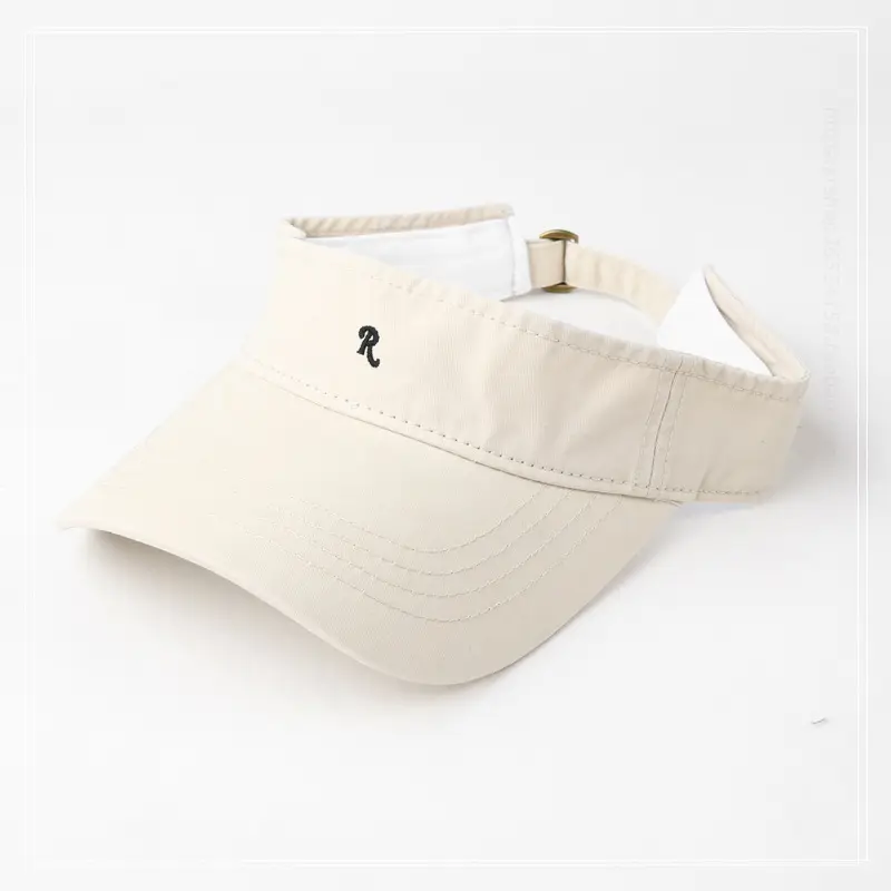 Women's White Korean Style Sunscreen Cap with Embroidered Logo — feature 5