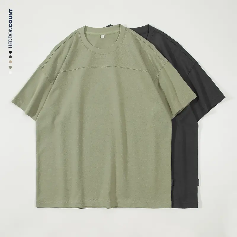 Dengjue Men T-Shirt 2026 Summer Loose Split Solid Color - Image 7