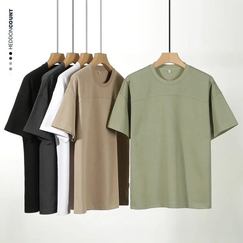 Dengjue Men T-Shirt 2026 Summer Loose Split Solid Color - Image 8