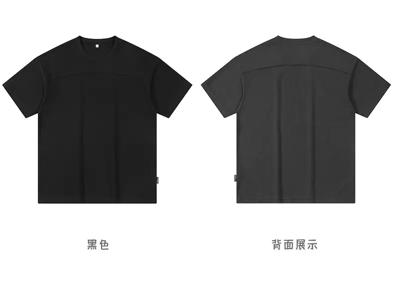 登爵男装直播货源宽松分割潮牌纯色t恤短袖 (19).jpg