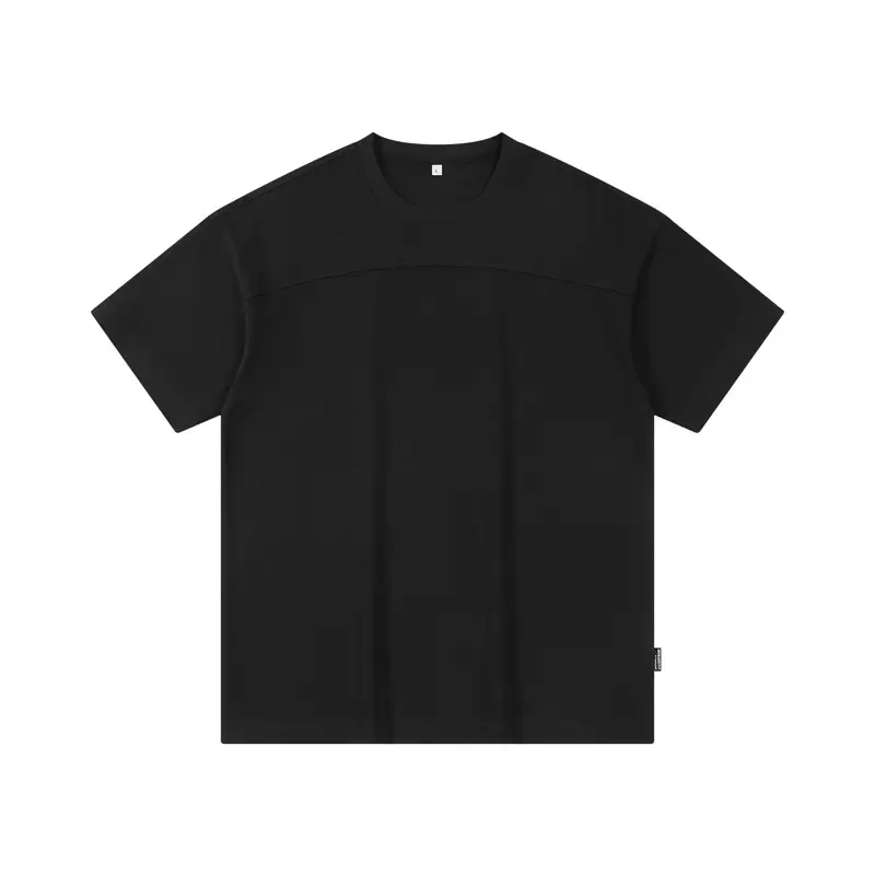 Dengjue Men T-Shirt 2026 Summer Loose Split Solid Color - Image 2