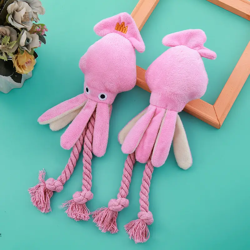 Dog toy manufacturers sound cotton rope octopus bite resistant tooth cleaning interactive pet toys spot direct cat supplies