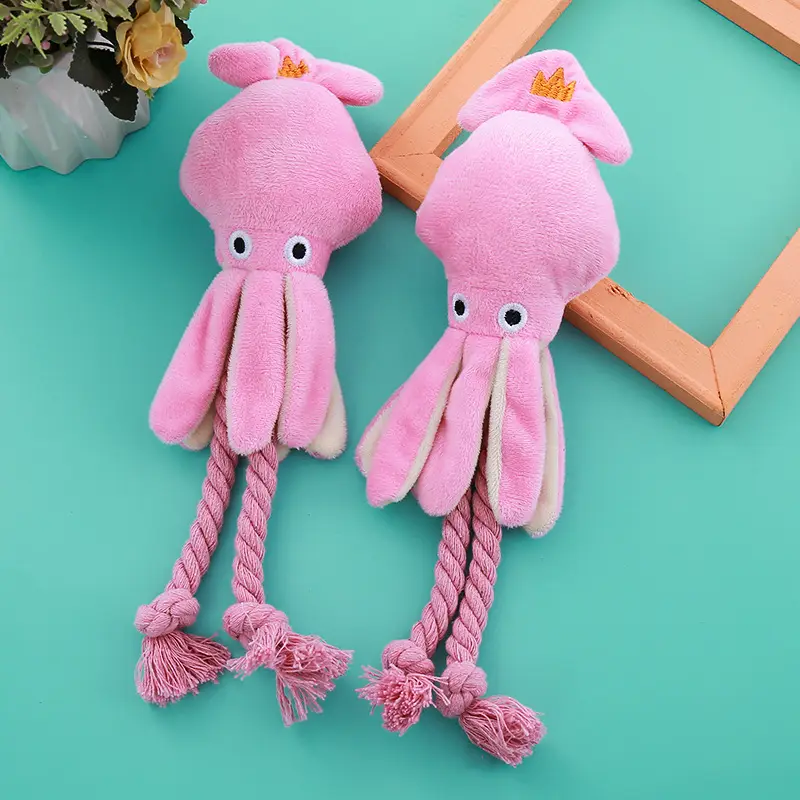 Dog toy manufacturers sound cotton rope octopus bite resistant tooth cleaning interactive pet toys spot direct cat supplies