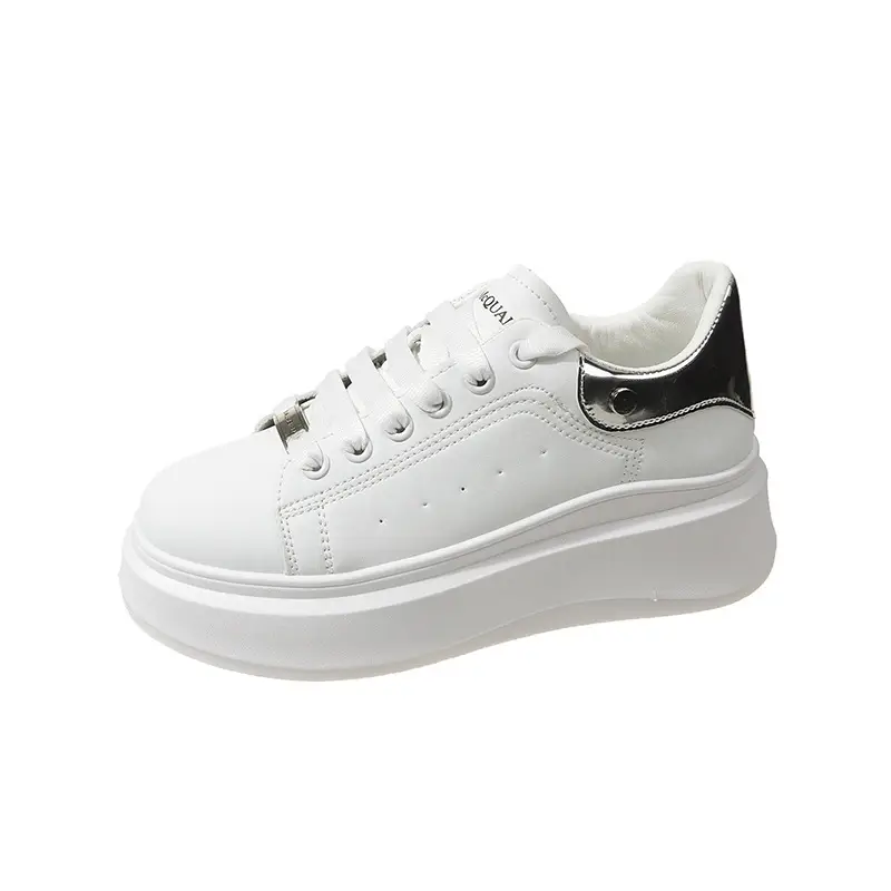 McQueen thick-soled small white shoes women's wholesale spring new explosions high-grade pine cake bottom casual versatile board shoes women's tide - Image 7