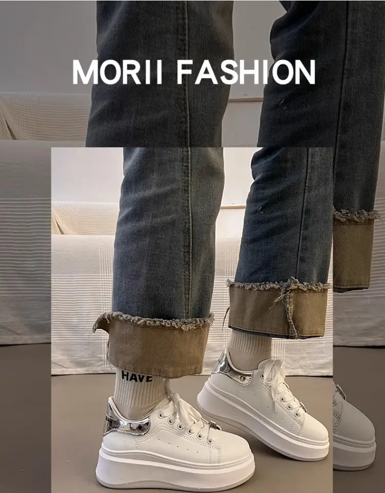 McQueen thick-soled small white shoes women's wholesale spring new explosions high-grade pine cake bottom casual versatile board shoes women's tide — feature 1
