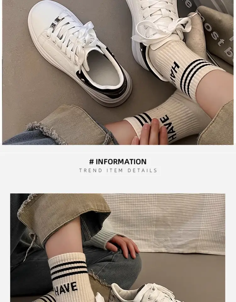 McQueen thick-soled small white shoes women's wholesale spring new explosions high-grade pine cake bottom casual versatile board shoes women's tide — feature 13