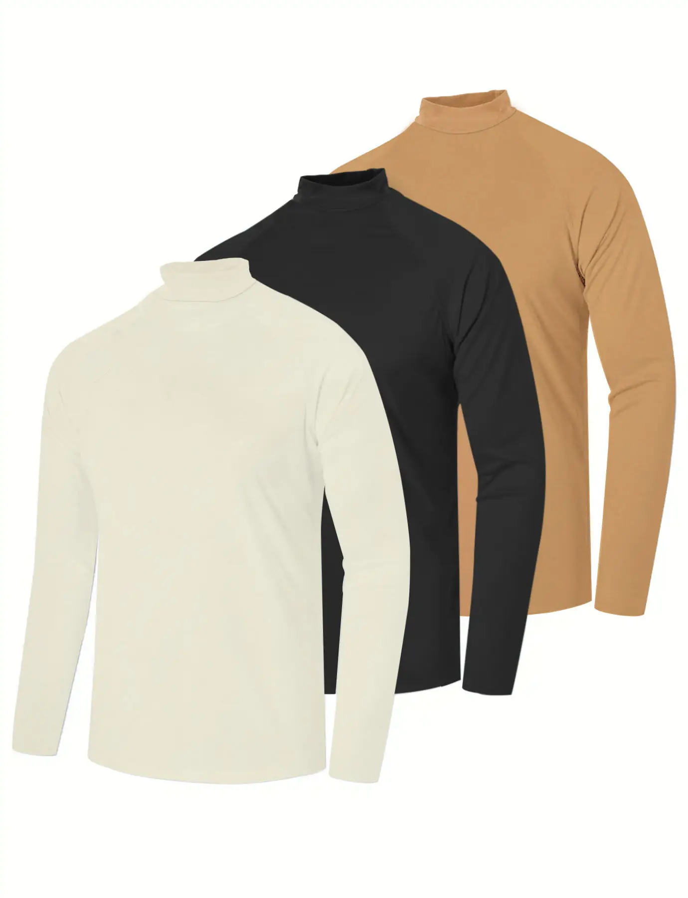 Men's Velvet Knitted Sweater Middle Collar Brown — feature 11