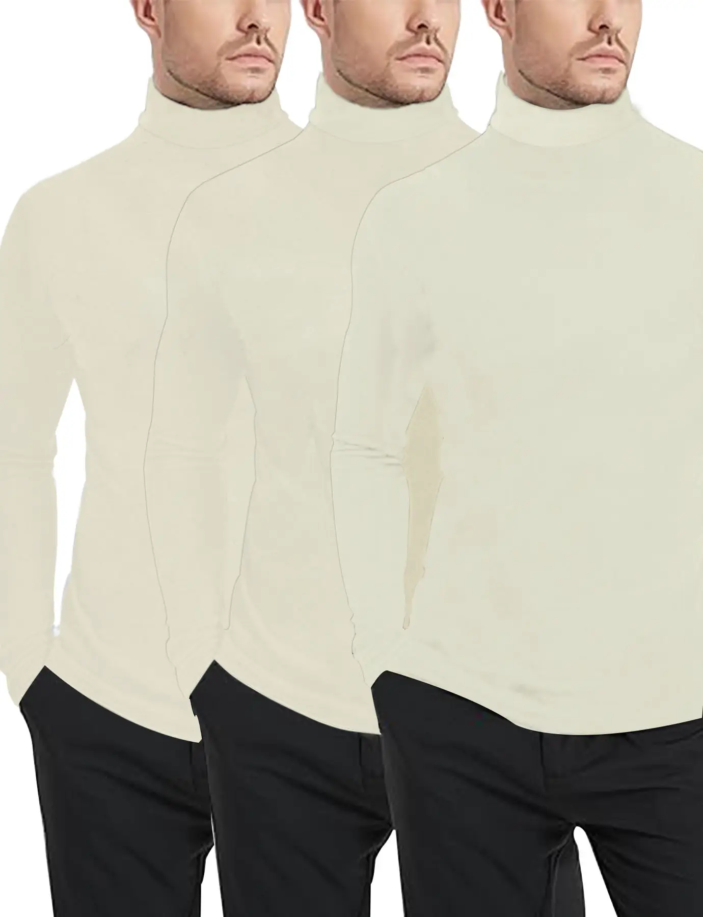 Men's Velvet Knitted Sweater Middle Collar Brown — feature 19