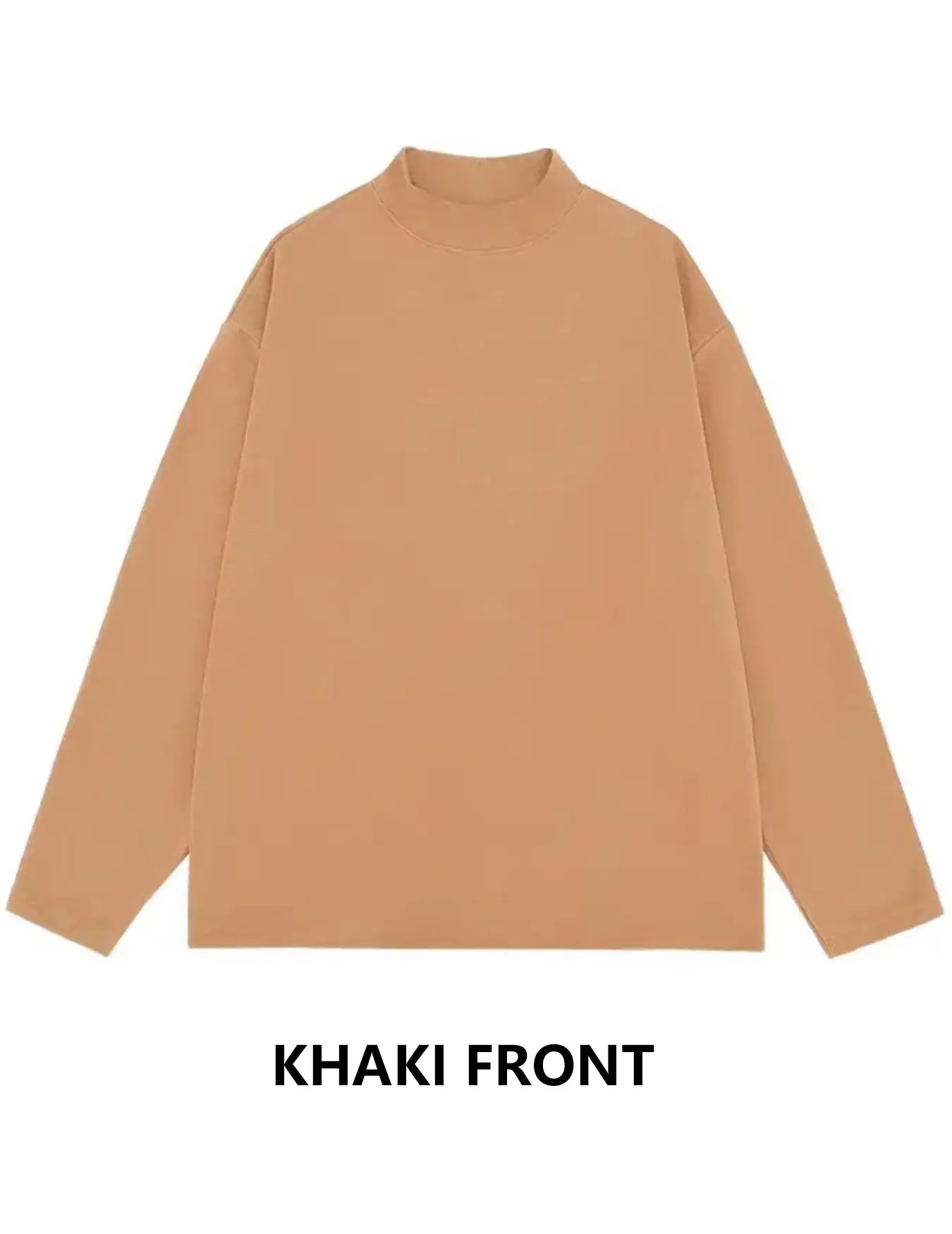 Men's Velvet Knitted Sweater Middle Collar Brown — feature 20