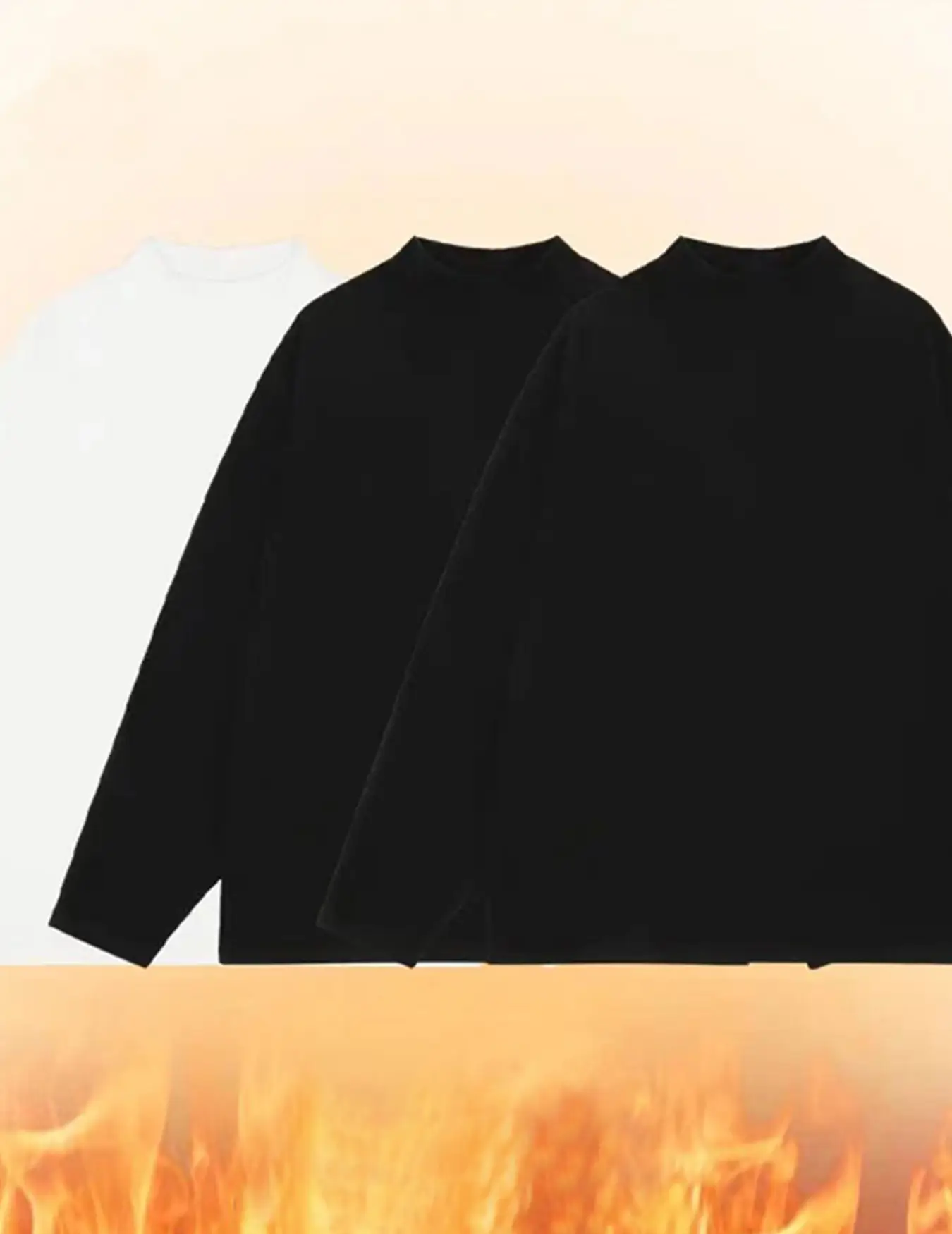 Men's Velvet Knitted Sweater Middle Collar Brown — feature 30