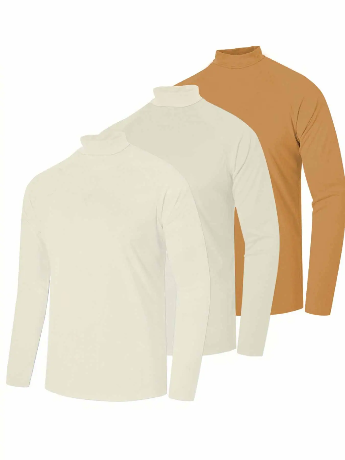 Men's Velvet Knitted Sweater Middle Collar Brown — feature 31