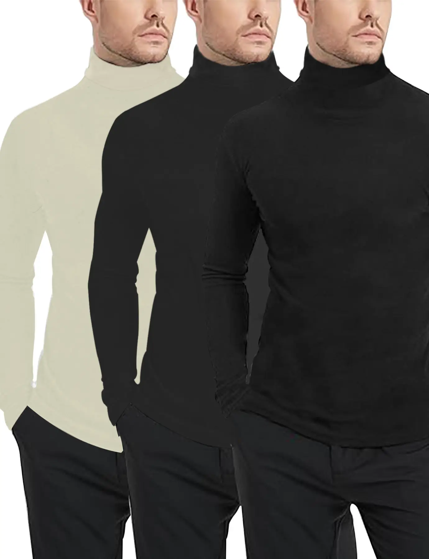 Men's Velvet Knitted Sweater Middle Collar Brown — feature 37