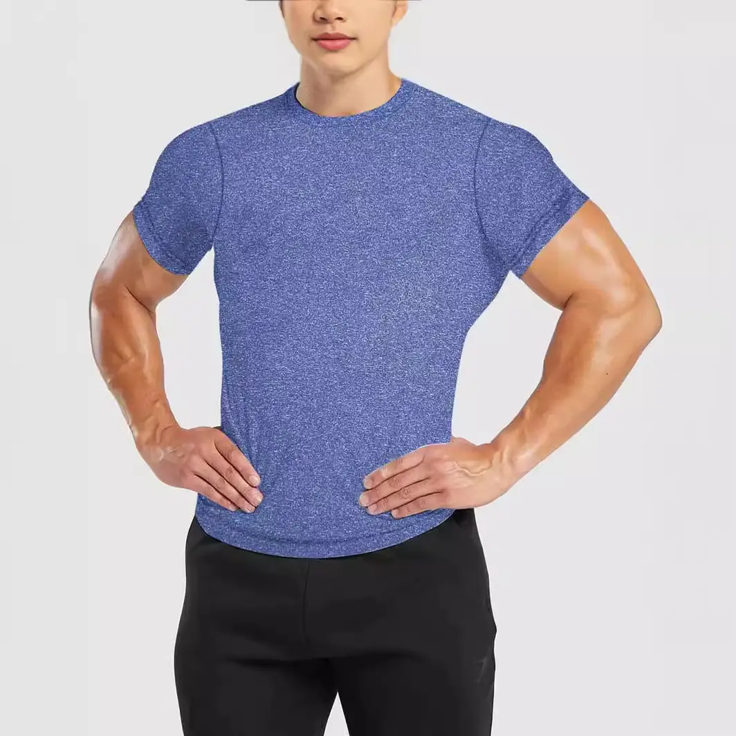 Men White Quick-Drying Crewneck T-Shirt