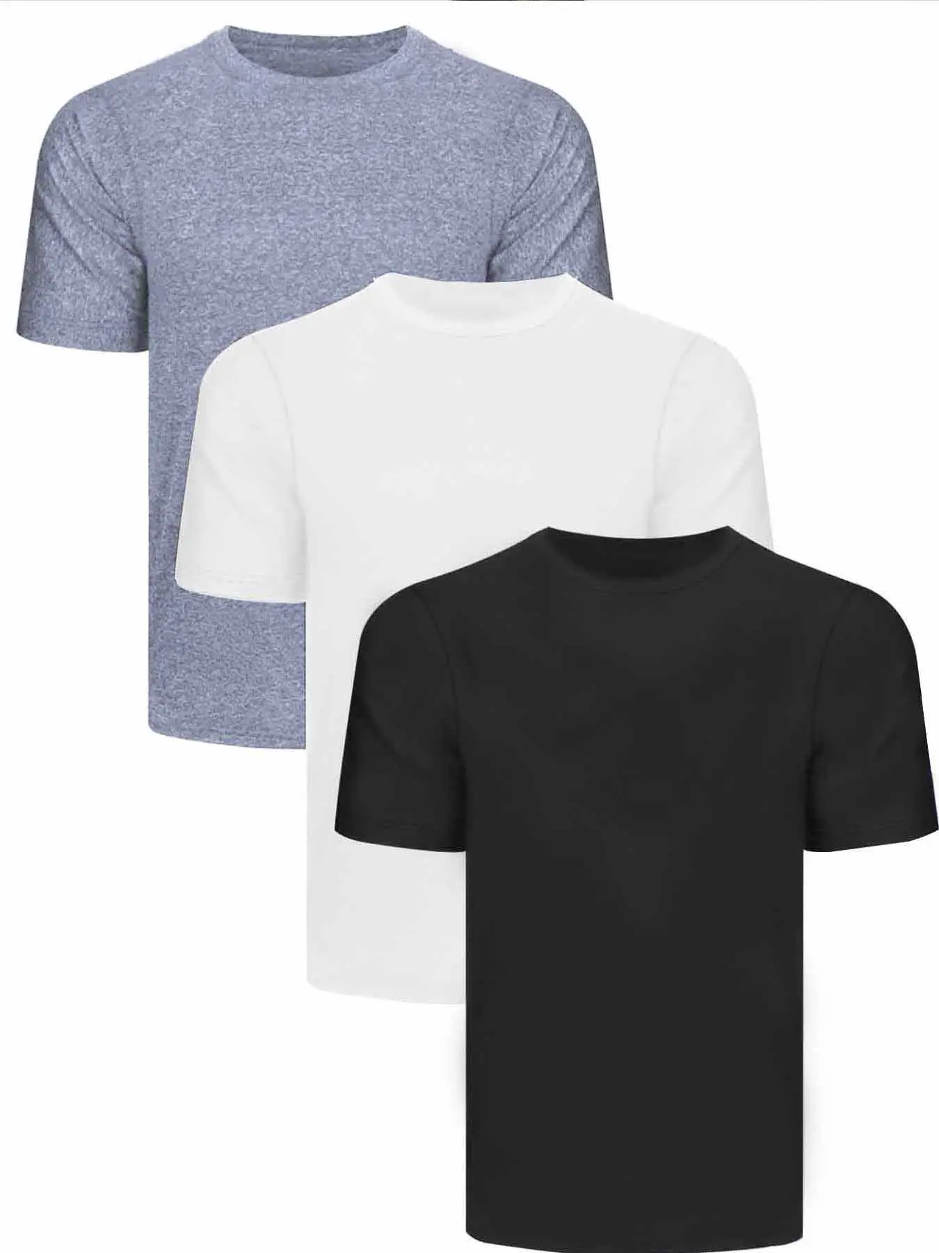 Men White Quick-Drying Crewneck T-Shirt — feature 2