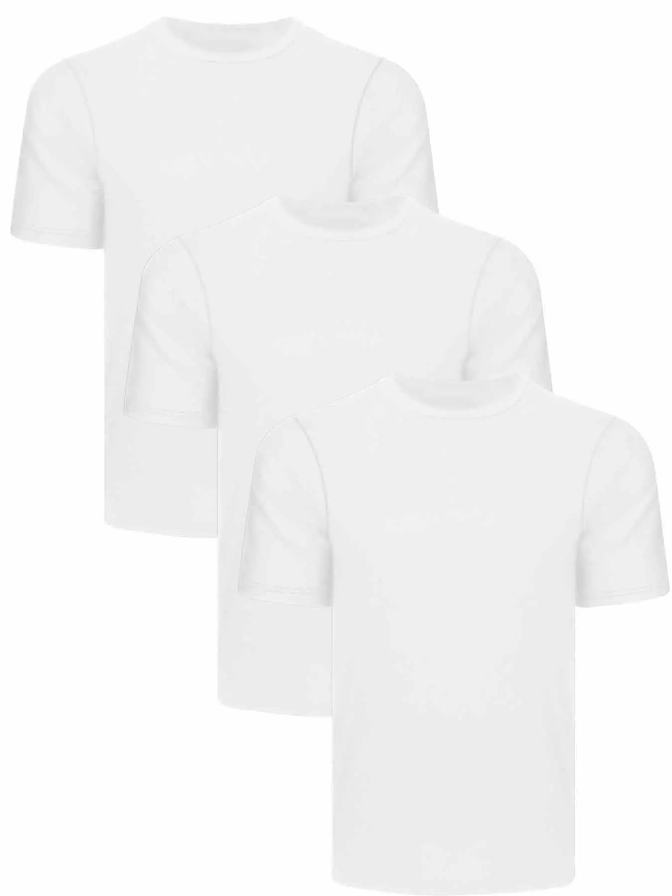 Men White Quick-Drying Crewneck T-Shirt — feature 21