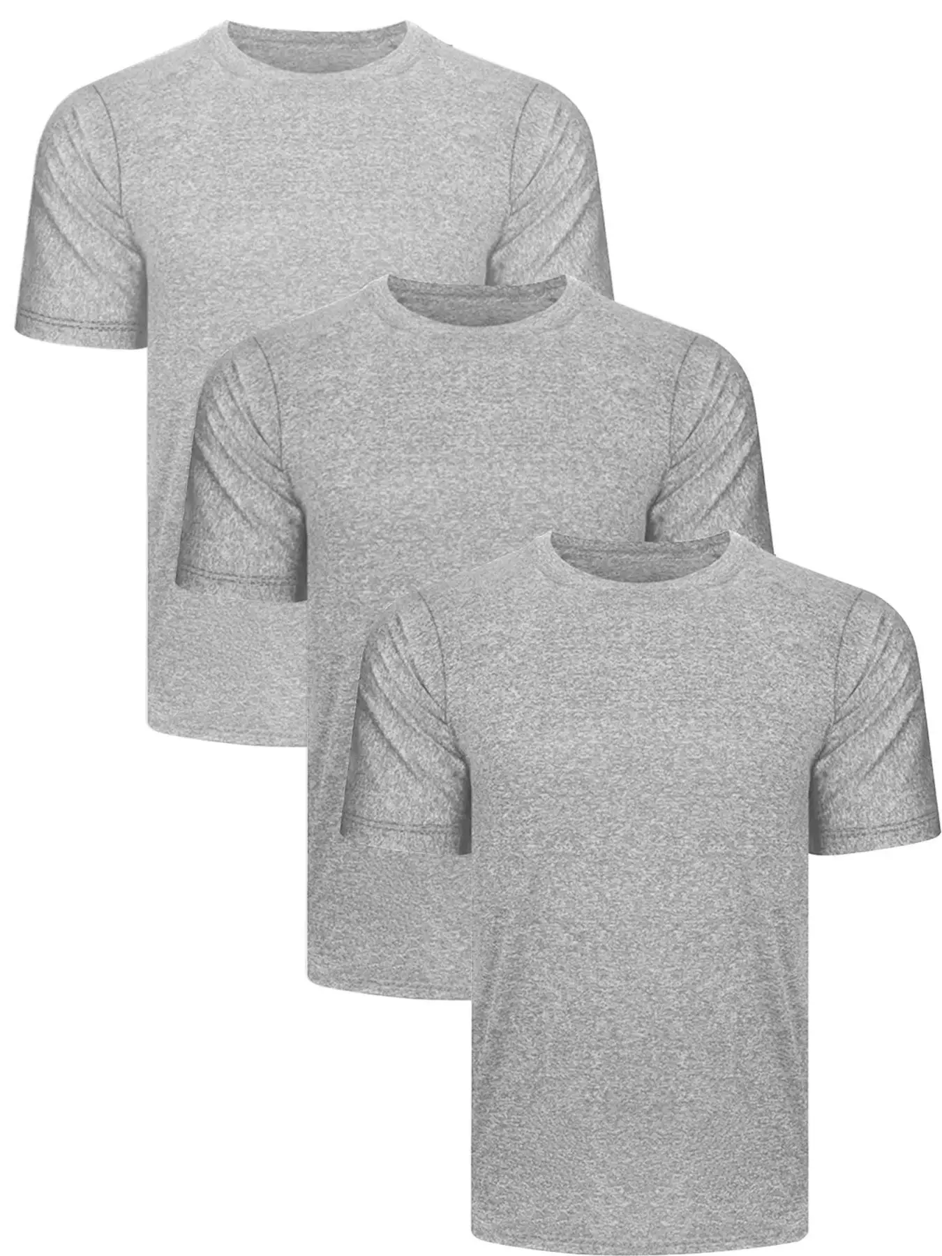 Men White Quick-Drying Crewneck T-Shirt — feature 5