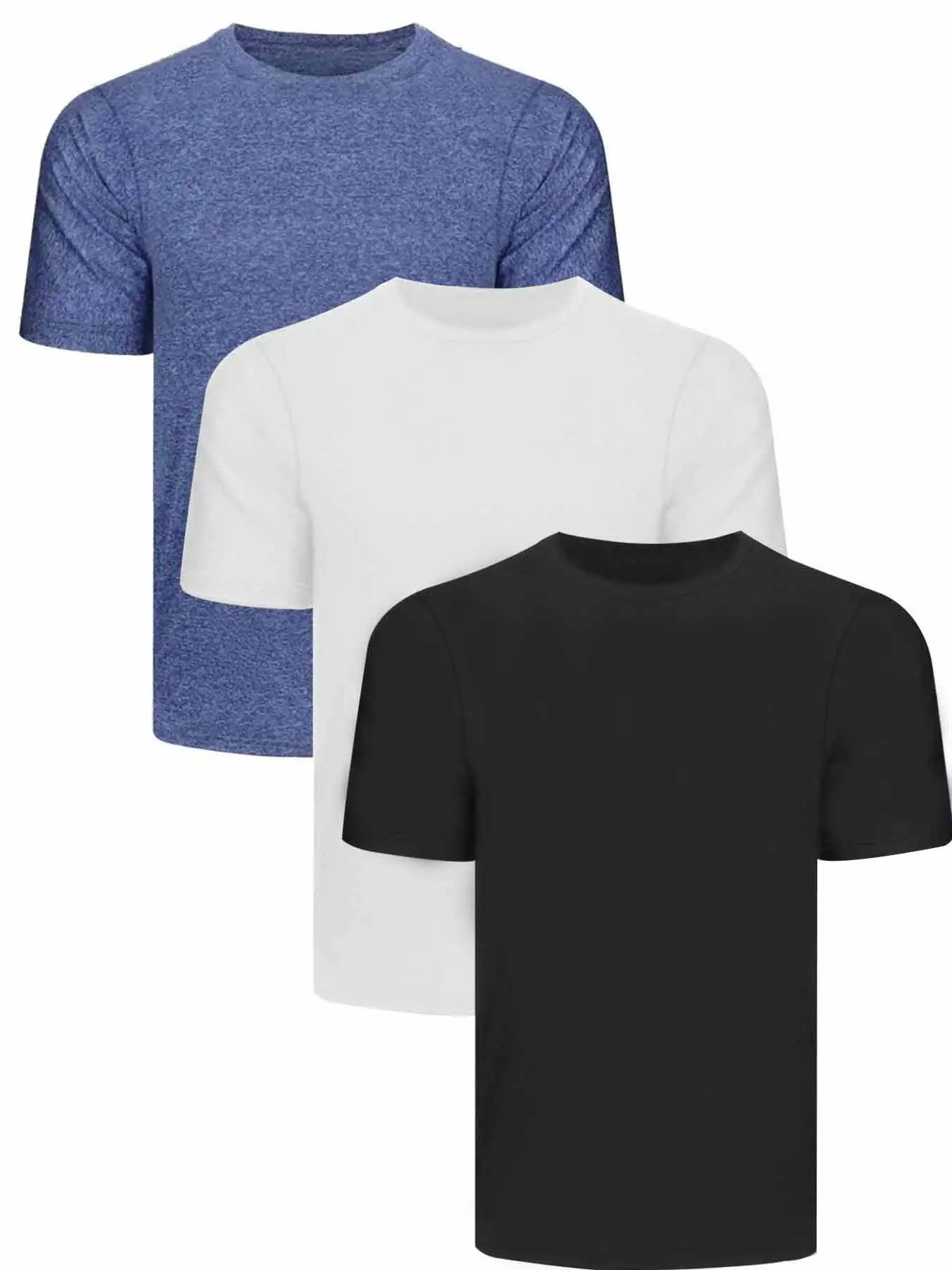 Men White Quick-Drying Crewneck T-Shirt — feature 6