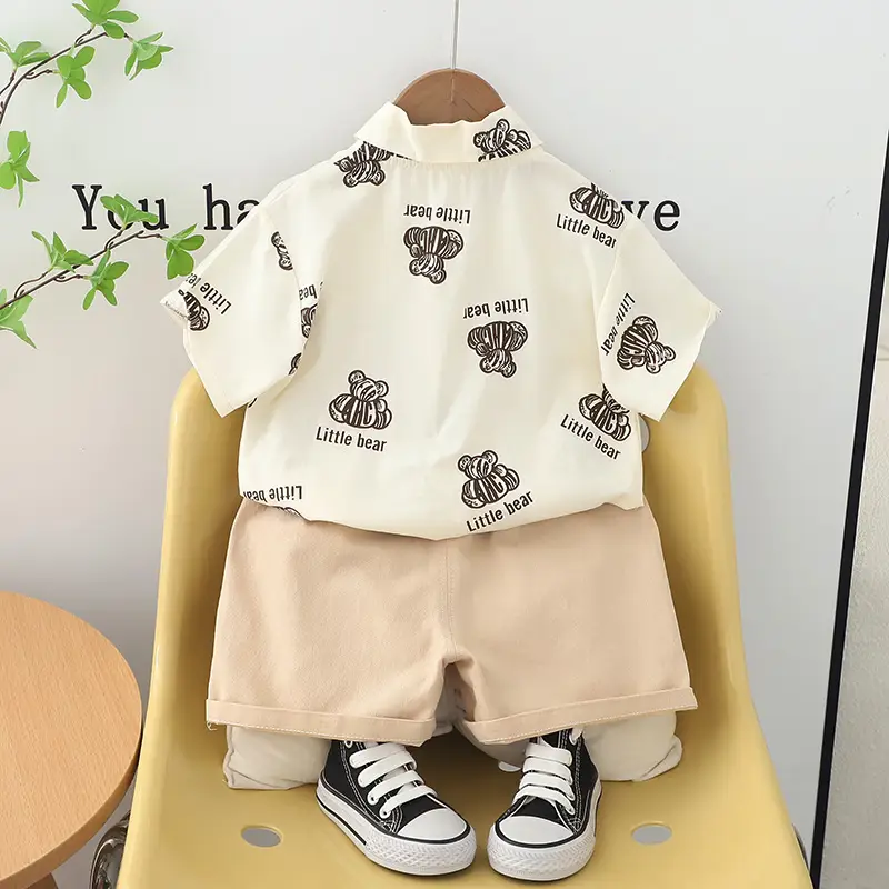 Boys Cotton Shorts Set Summer 2024 - Image 4