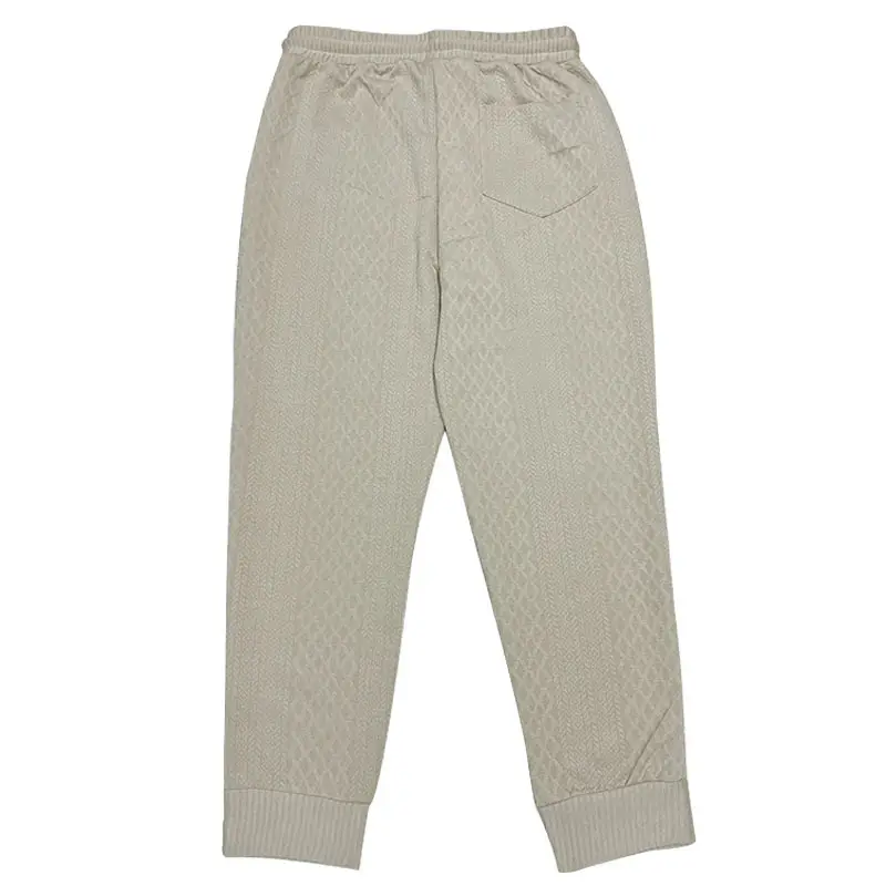 Cross-Border Men's Jacquard Drawstring Pants Large Spring Summer — feature 16