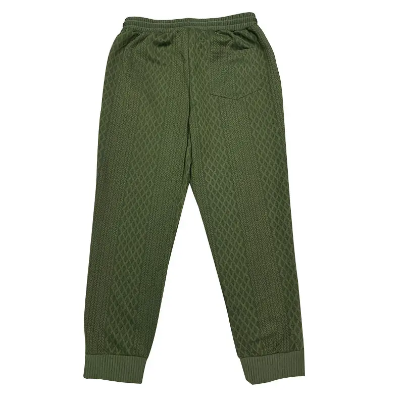 Cross-Border Men's Jacquard Drawstring Pants Large Spring Summer — feature 19