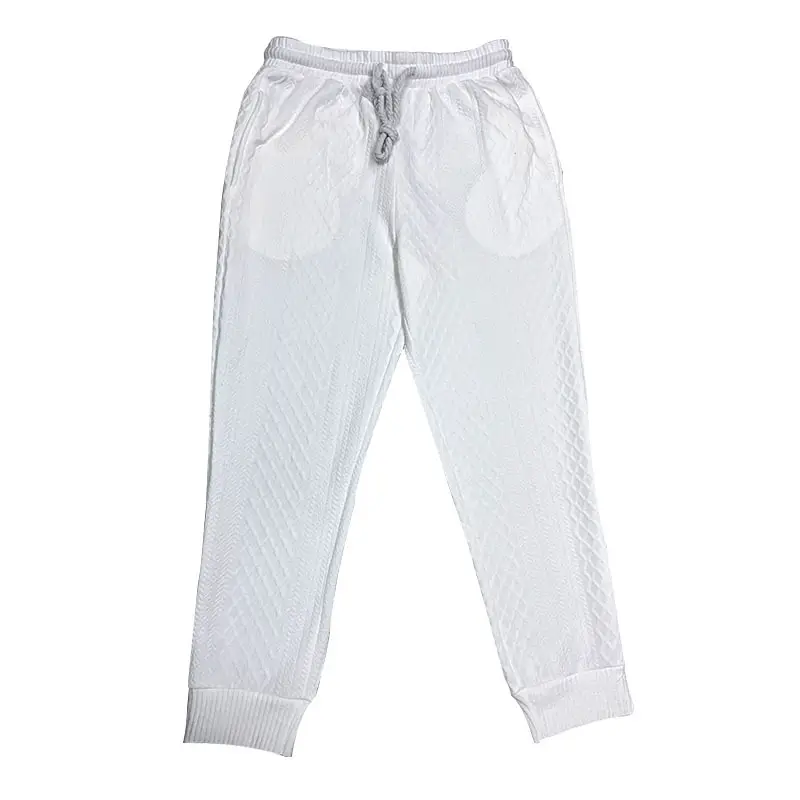 Cross-Border Men's Jacquard Drawstring Pants Large Spring Summer — feature 20