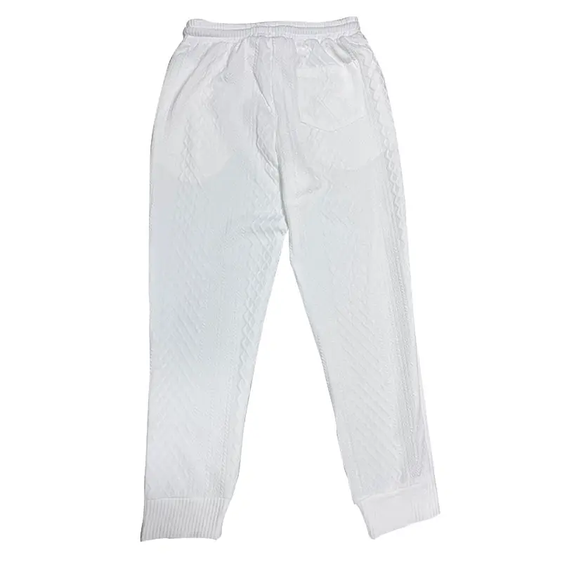 Cross-Border Men's Jacquard Drawstring Pants Large Spring Summer — feature 21