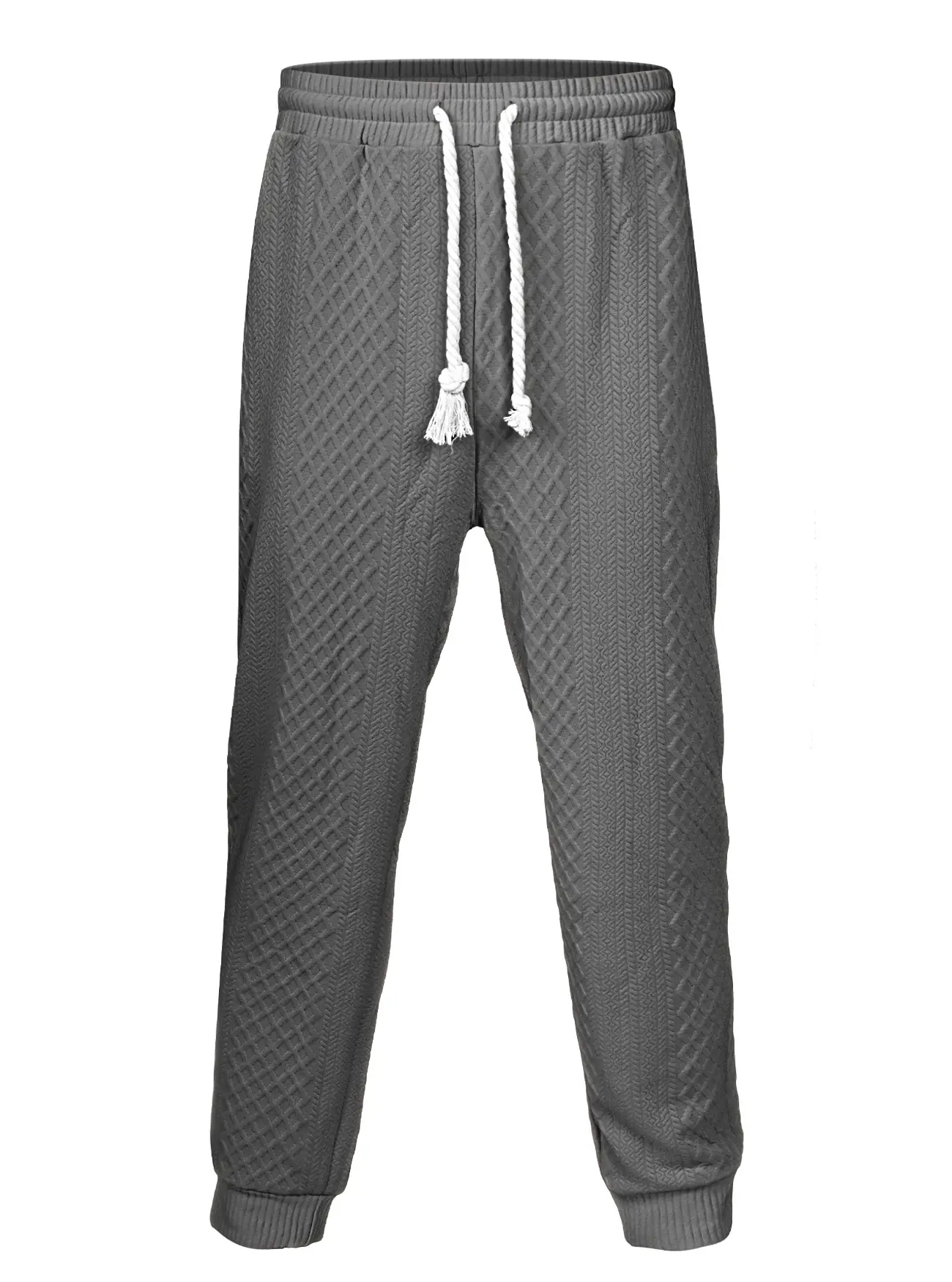 Cross-Border Men's Jacquard Drawstring Pants Large Spring Summer - Image 5