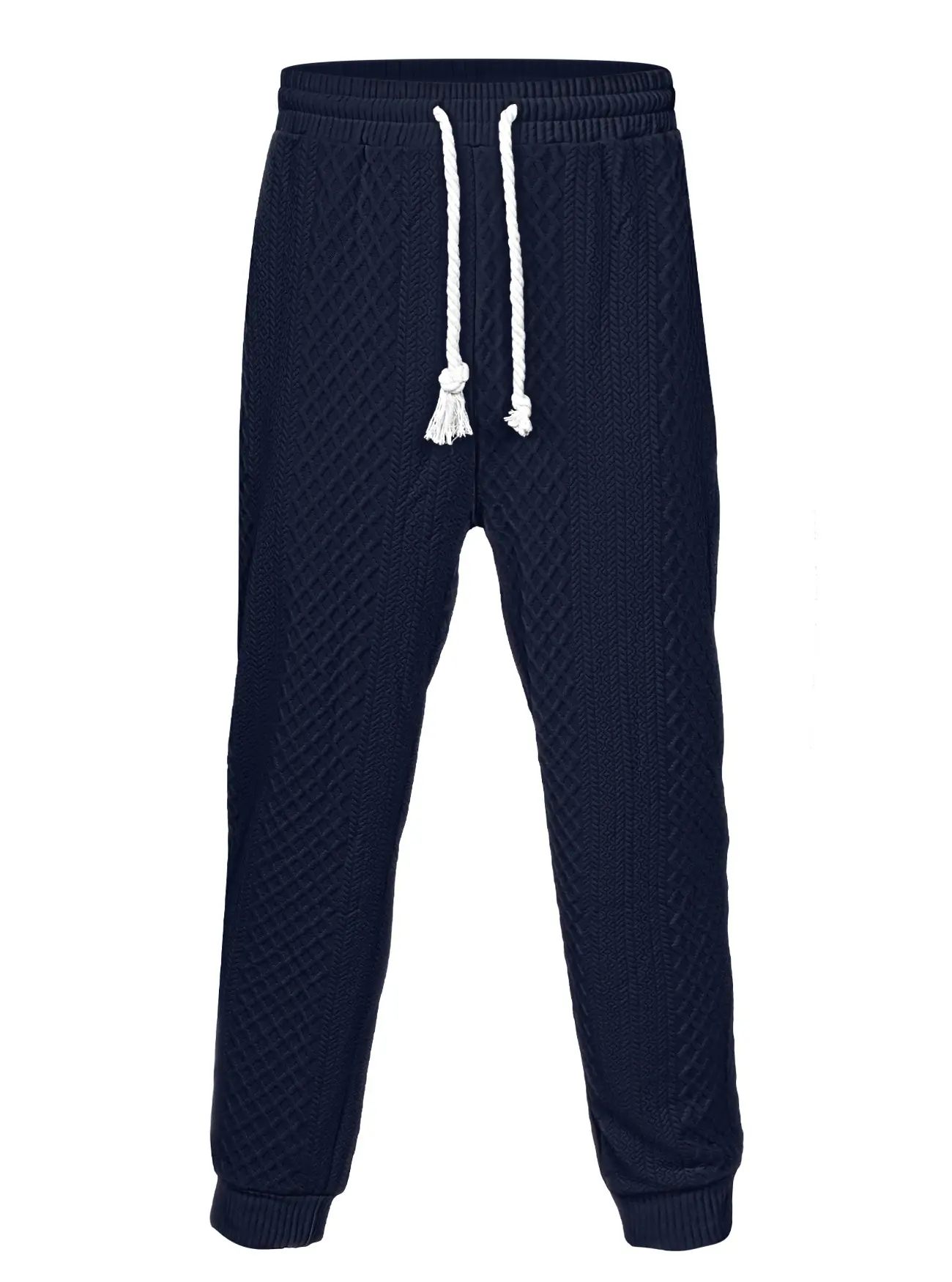 Cross-Border Men's Jacquard Drawstring Pants Large Spring Summer - Image 6