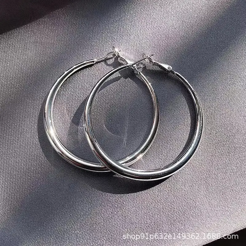 Women's Silver Circle Earrings 2023 Fashion