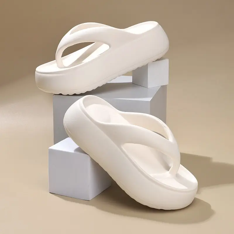 Thick-soled slippers women's summer wear thick-soled flip-flops step on excrement feeling thick-soled slippers eva slippers cross-border explosions - Image 5