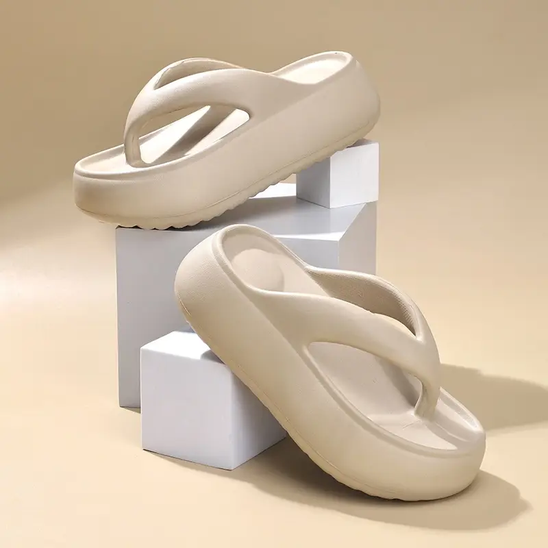 Thick-soled slippers women's summer wear thick-soled flip-flops step on excrement feeling thick-soled slippers eva slippers cross-border explosions - Image 6