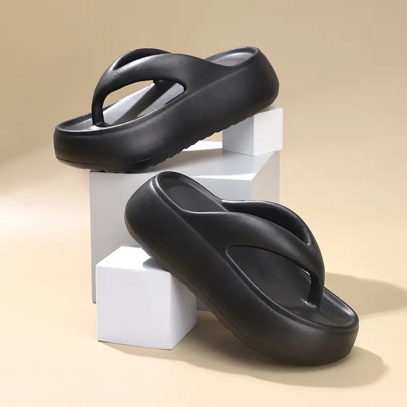 Thick-soled slippers women's summer wear thick-soled flip-flops step on excrement feeling thick-soled slippers eva slippers cross-border explosions - Image 7