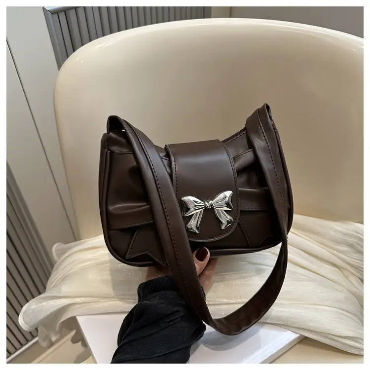 Black Bow Decorated Shoulder Bag for Women — feature 29