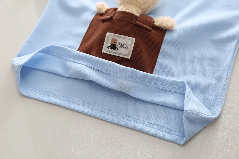 Boys T-Shirt Bear Print Short Sleeve Summer Wear — feature 8