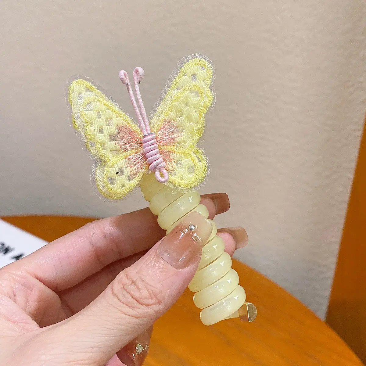 Butterfly Hair Band for Girls with Embroidered Design - Image 3