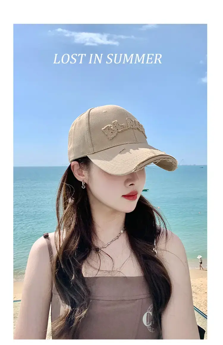 Brown Big Head Baseball Cap for Men with Deep Bristle — feature 19