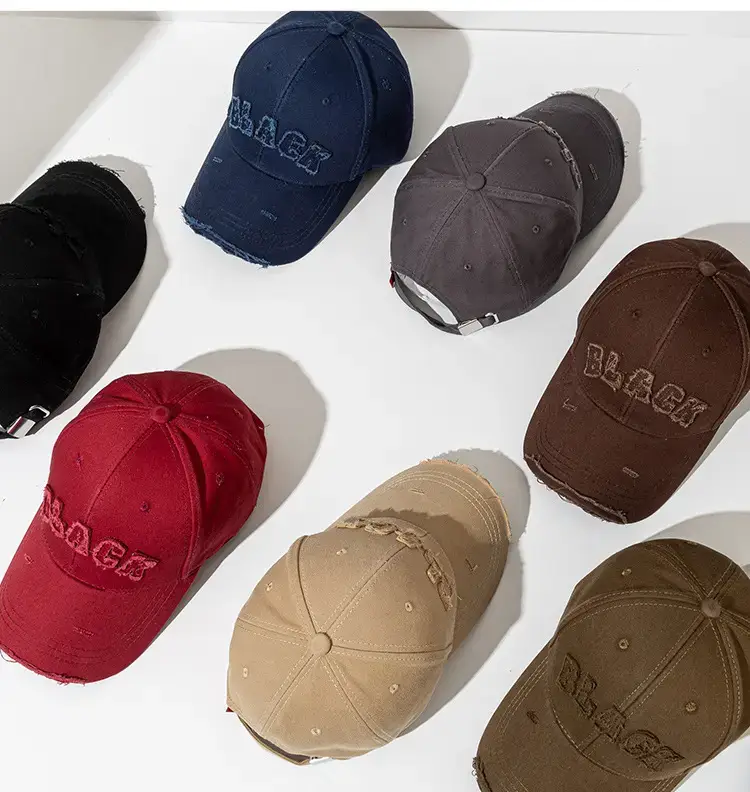 Brown Big Head Baseball Cap for Men with Deep Bristle — feature 21