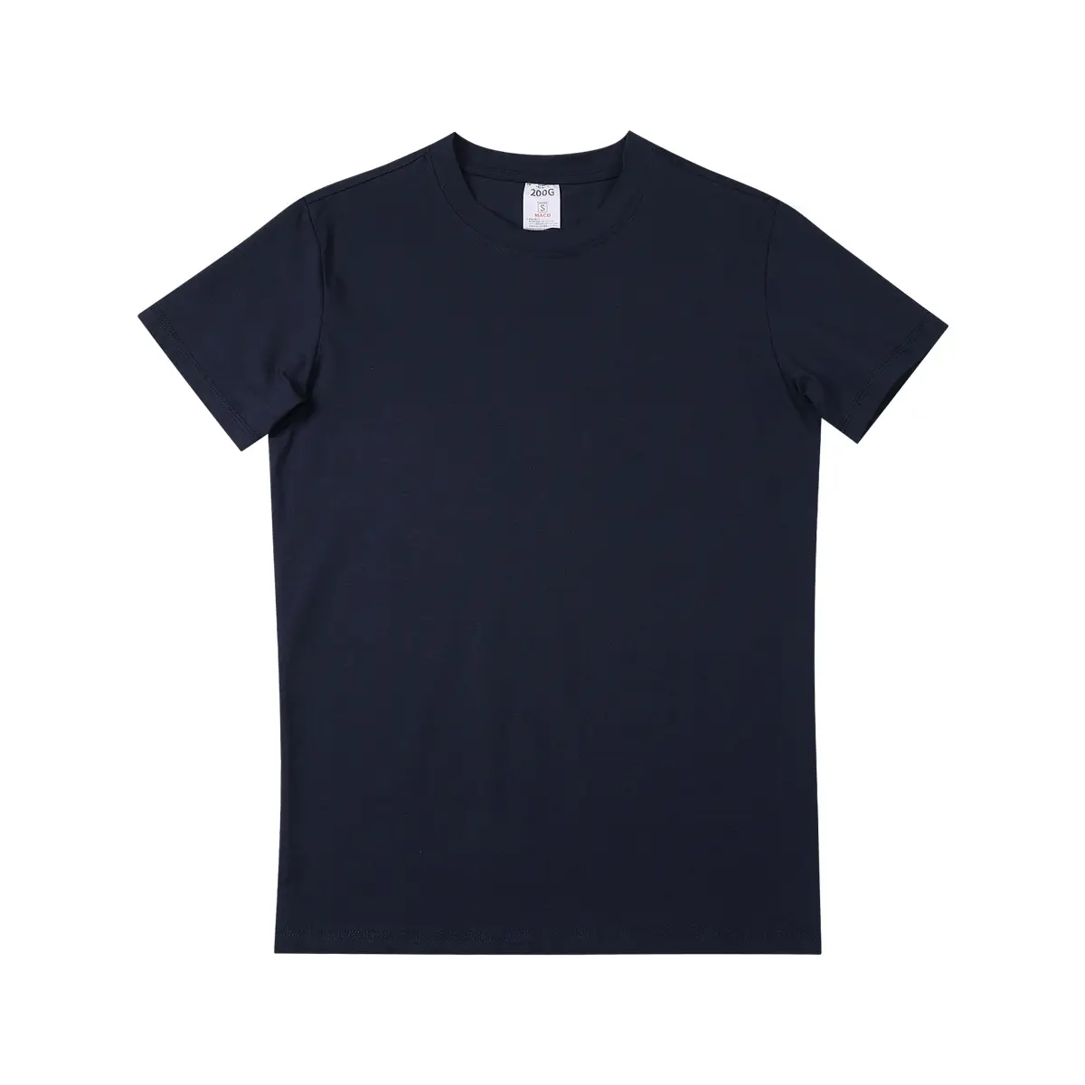 Men V-Neck Slim Fit T-Shirt Navy Blue Summer