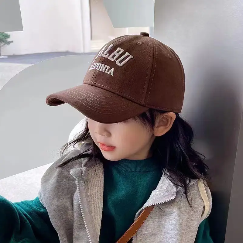 Girls Brown "URABO" Baseball Cap Spring Autumn 2024 - Image 13