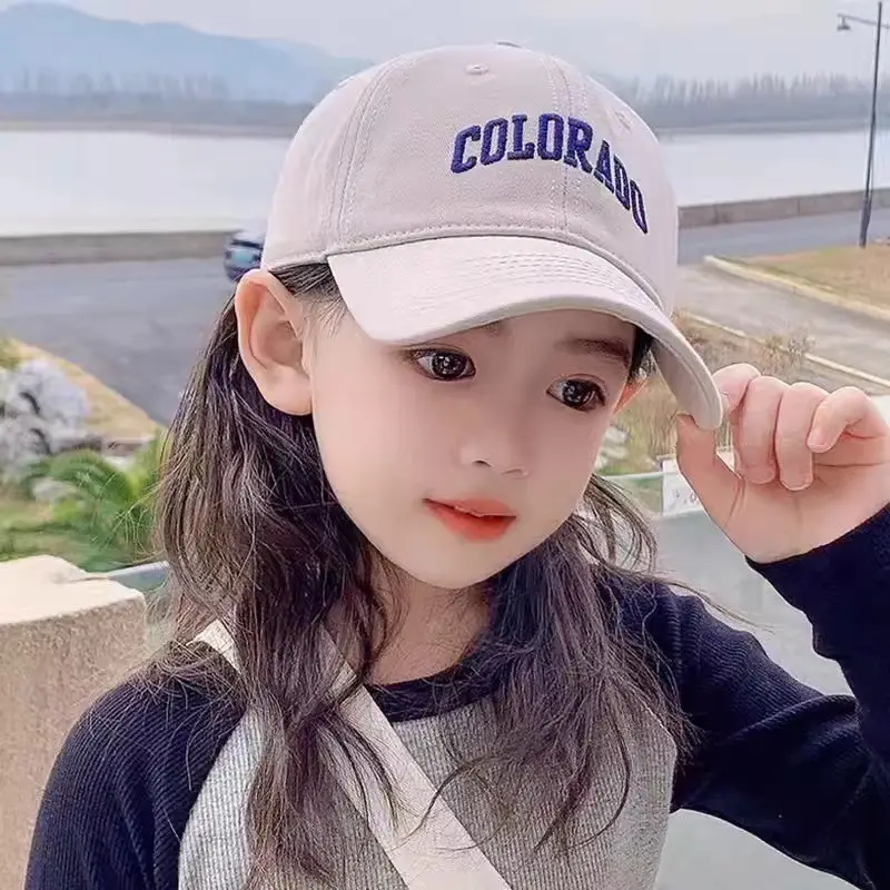 Girls Brown "URABO" Baseball Cap Spring Autumn 2024 - Image 3