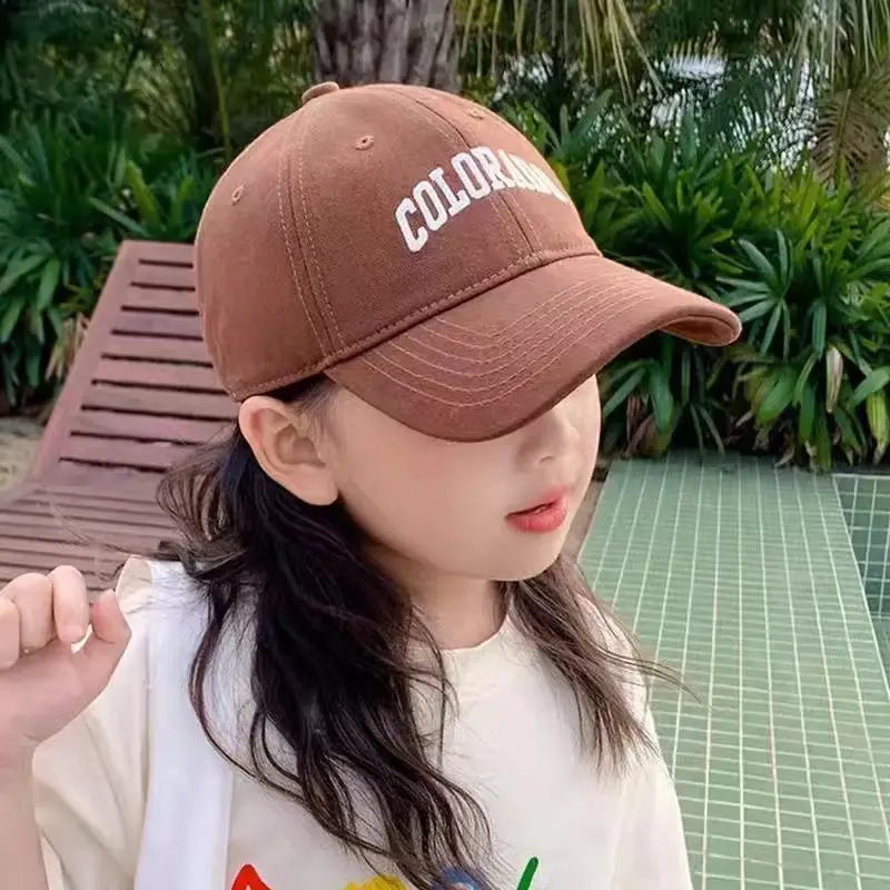 Girls Brown "URABO" Baseball Cap Spring Autumn 2024 - Image 5