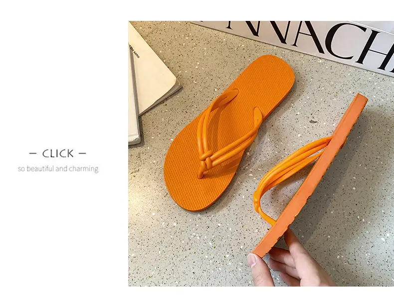 Women's Summer Flip-Flops, Beach Flip-Flops, Breathable and Comfortable, Trendy Ins Style, Flat Sandals — feature 11